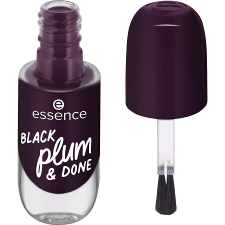 ESSENCE Gel Nail Colours żelowy lakier do paznokci 84 Black Plum & Done 8ml