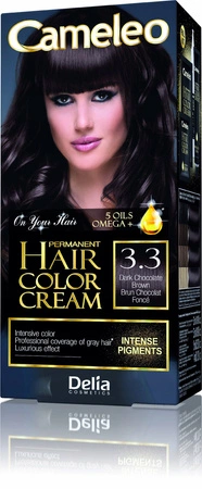 DELIA Cameleo farba do włosów permanentna 3.3 Dark Chocolate Brown Omega+