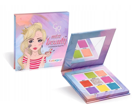 GOLDEN ROSE Miss Beauty Paleta do cieni Colorpop 9x1,3g