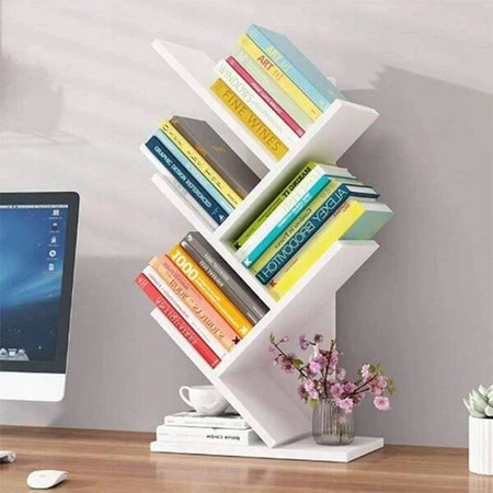 ECARLA regał 5 półek na książki na biurko SZ36B