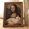 ECARLA drapak dla kota legowisko, obraz ramka Mona Lisa KOT29