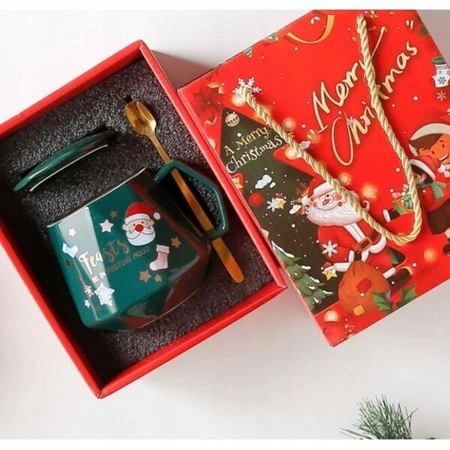 ECARLA kubek świąteczny, zielony KUBSWZ