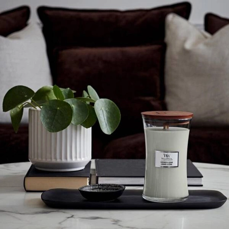 WOODWICK PlusWick mała świeca w słoiku LAVENDER & CEDAR 85g