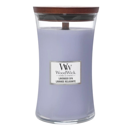 WOODWICK PlusWick duża świeca w słoiku LAVENDER SPA 609,5g