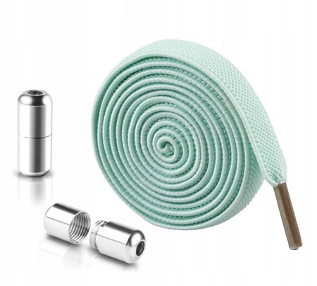 ECARLA sznurówki do butów elastyczne, bez wiązania Miętowe SDB01M 2szt