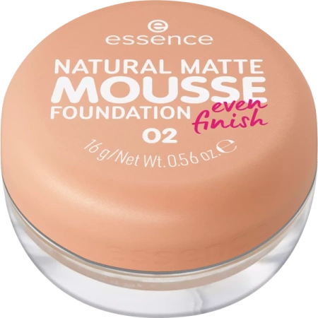 ESSENCE Natural Matte Mousse Foundation podkład do twarzy w musie 02 16g 