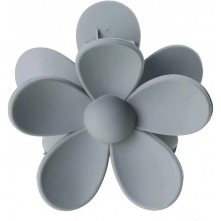 ECARLA spinka-klamra do włosów Kwiatek pastel Szara SP316