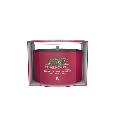 YANKEE CANDLE Signature Mini świeca w słoiku SPARKLING WINTERBERRY 37g