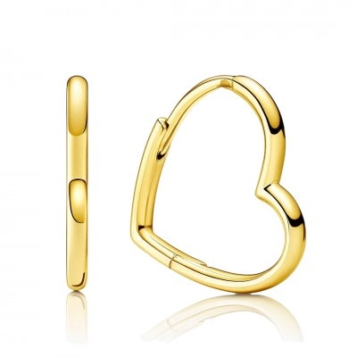 ECARLA kolczyki ze stali szlachetnej platerowanej 14k złotem KST3423