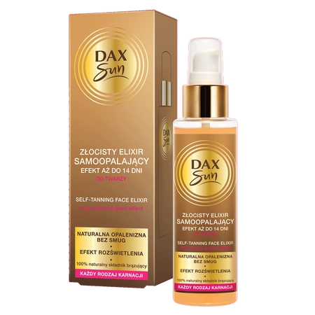 DAX Sun złocisty elixir samoopalający do twarzy 110ml