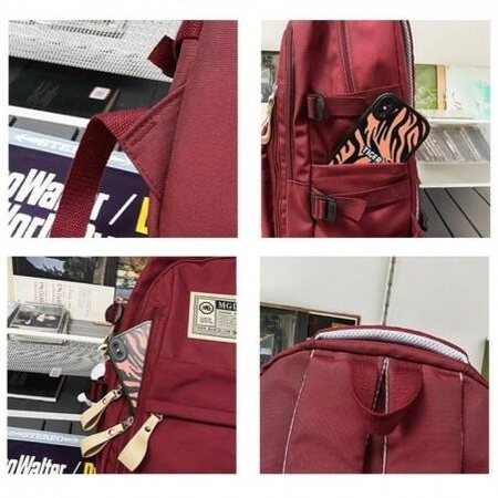 ECARLA plecak uniwersalny sportowy, szkolny z belokiem Czarny PL170CZ