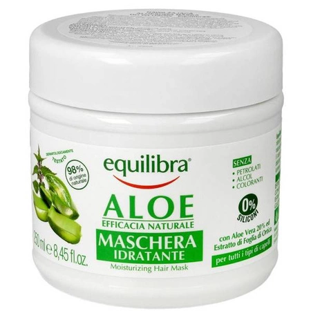 EQUILIBRA Nawilżająca maska do włosów Aloesowa 250ml