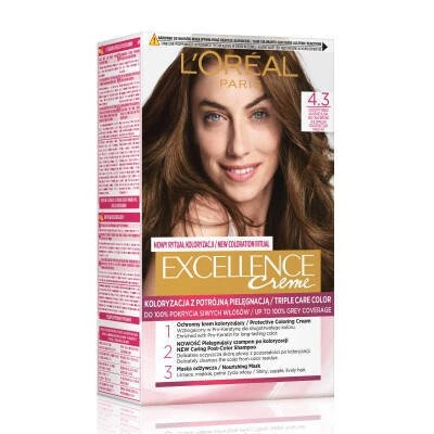 LOREAL Excellence Creme farba do włosów 4.3
