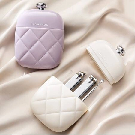 ECARLA zestaw akcesoriów do manicure w etui Fiolet AK10FIO