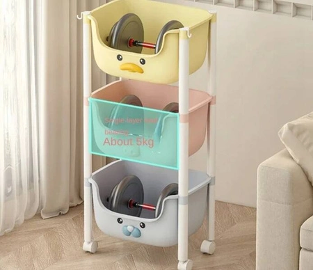 ECARLA regał z półkami Zwierzątka PO18KOL