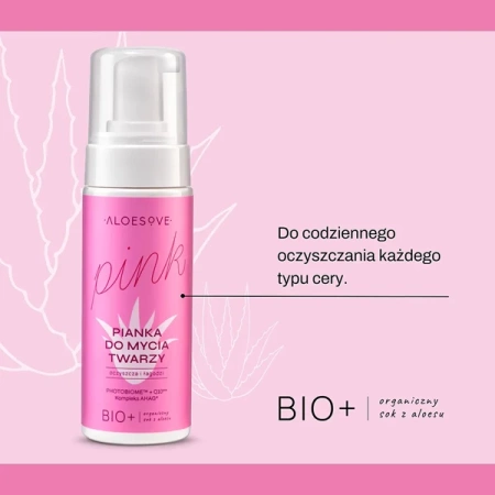 SYLVECO Aloesove Pink pianka do mycia twarzy 150ml