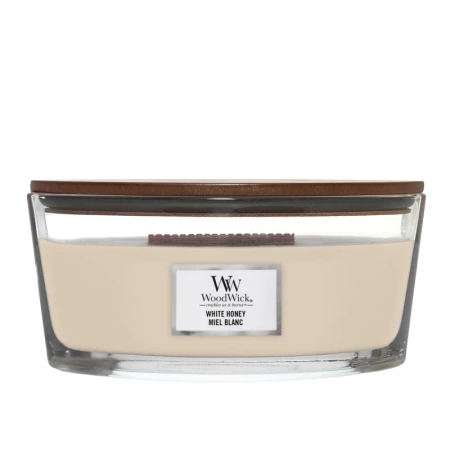 WOODWICK Core Hearthwick świeca w słoiku elipsa White Honey 453g