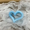 ECARLA spinka do włosów XL serce 6,5x6cm Niebieskie SP364N
