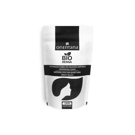 ORIENTANA Bio Henna Hebanowa Czerń roślinna farba do włosów krótkich i półdługich 50g