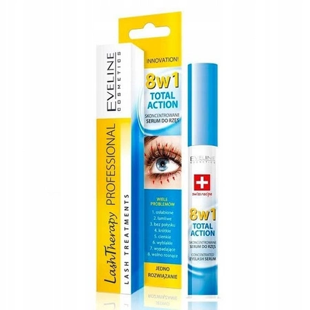EVELINE Lash Therapy Professional serum do rzęs 8w1 Total Action 10ml