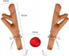 ECARLA ozdoba bożonarodzeniowa na samochód ROGI RENIFERA Z NOSKIEM KSN84
