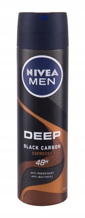 NIVEA MEN Deep Black Carbon dezodorant antyperspirant w sprayu Espresso 150ml