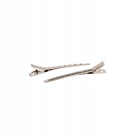 DONEGAL klips fryzjerski metalowy Srebrny 5002 2szt