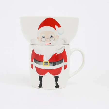 ECARLA kubek świąteczny 350ml - zestaw z miseczką 400ml KB35WZ3