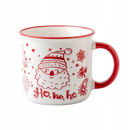 ECARLA kubek świąteczny z uchem MIKOŁAJ 350ml KB12