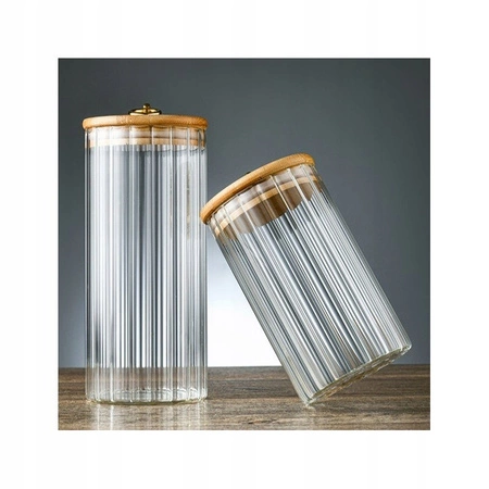 ECARLA pojemnik z falowanymi ściankami, cukiernica 850ml SZK168