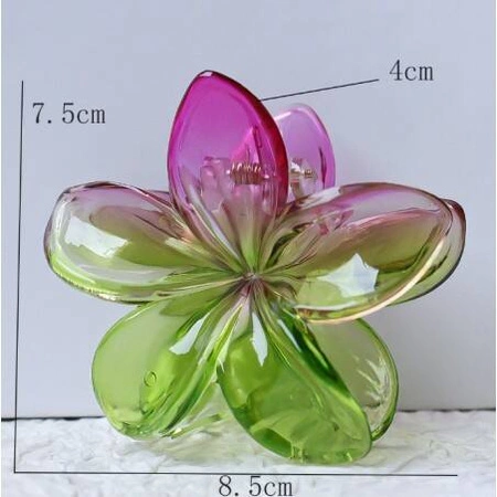 ECARLA spinka-klamra do włosów kwiat Moana Ombre różowa opalizująca SP317