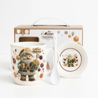 ECARLA kubek świąteczny zestaw w pudełku z zaparzaczem i łyżeczką 350ml KB34WZ4