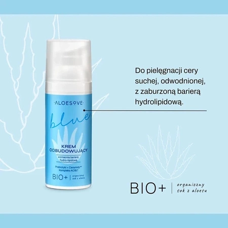 SYLVECO Aloesove Blue krem do twarzy odbudowujący 50ml TERMIN 12-2025