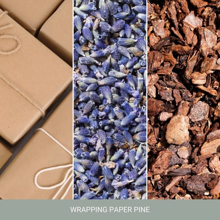 YANKEE CANDLE Home Inspiration Średnia świeca w słoiku WRAPPING PAPER PINE 340g