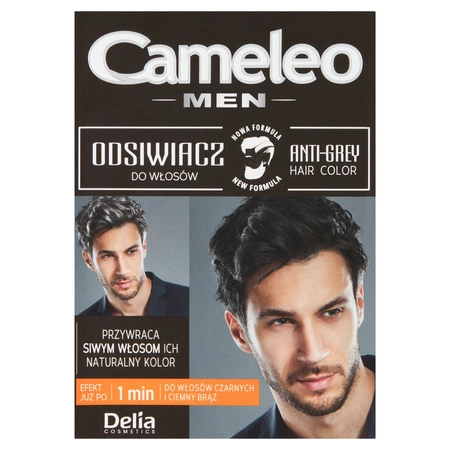 DELIA Cameleo Men odsiwiacz do włosów dla mężczyzn Czarny 1szt