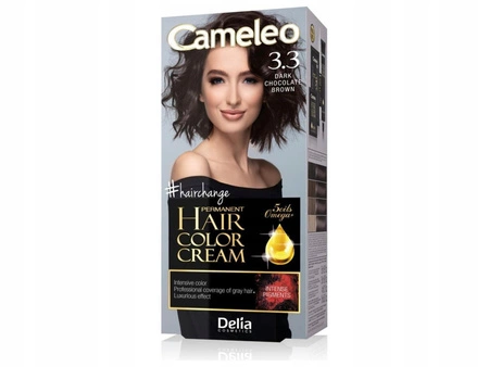 DELIA Cameleo farba do włosów permanentna 3.3 Dark Chocolate Brown Omega+