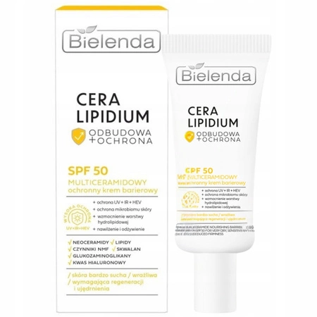 BIELENDA Cera Lipidium krem do twarzy multiceramidowy ochronny SPF 50 30ml