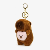 ECARLA brelok do kluczy KAPIBARA z różową torebką BRL387R