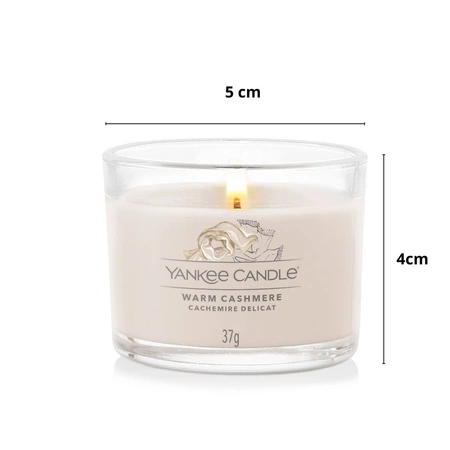 YANKEE CANDLE Signature Mini świeca w słoiku WARM CASHMERE 37g