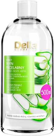DELIA Kojący płyn micelarny z Aloesem 500ml