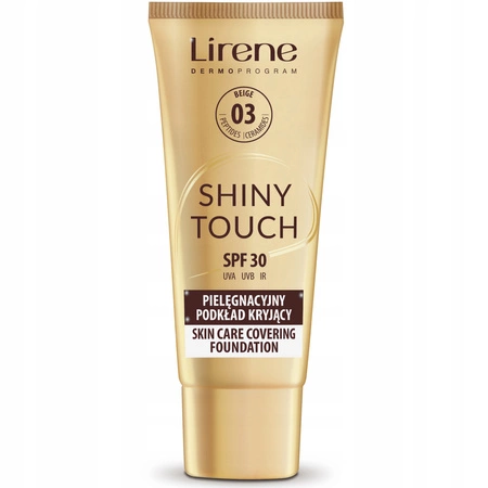 LIRENE Shiny Touch podkład do twarzy kryjący SPF30 03 Beige 30ml