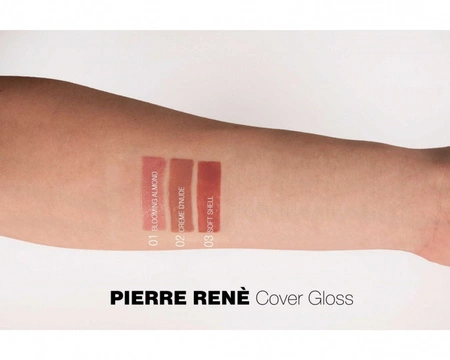 PIERRE RENE Cover Gloss kryjący błyszczyk do ust 01 Blooming Almond 8ml