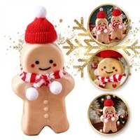 ECARLA butelka świąteczna 350ml Piernik z szalikiem BD37