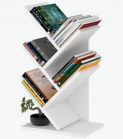 ECARLA regał 5 półek na książki na biurko SZ36B