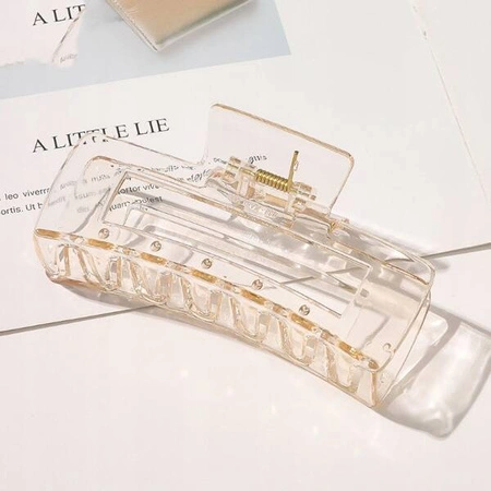 ECARLA spinka-klamra do włosów duża prostokąt SP191