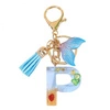 ECARLA brelok do kluczy LITERKA P Morski Ogon Syreny, Muszelki BRL353P