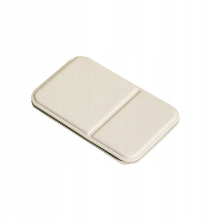 ECARLA lusterko kosmetyczne otwierane do torebki Kremowe L17K