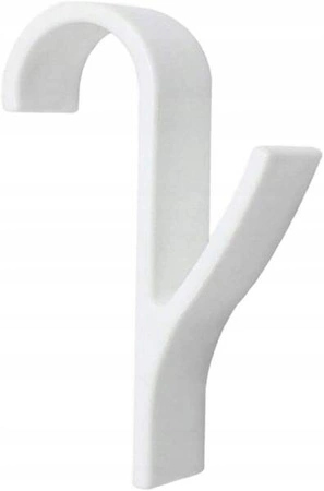 ECARLA haczyk na grzejnik Biały U16B 2szt