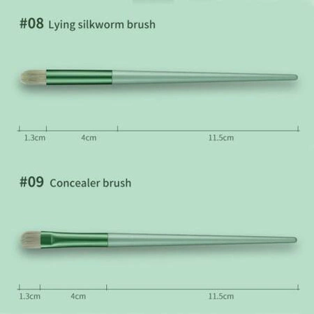 ECARLA zestaw pędzli do makijażu etui pudełko Czarne PZ28CZ 13szt