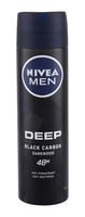 NIVEA MEN Deep Black Carbon dezodorant antyperspirant w sprayu Darkwood 150ml